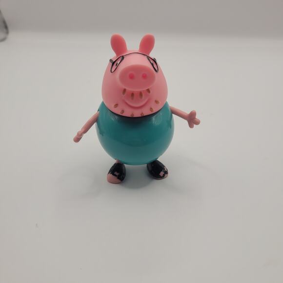 Peppa Pig Daddy Pig 3 inch, Peppa Pig Family Figure, Jazwares, 2003 - Picture 1 of 6